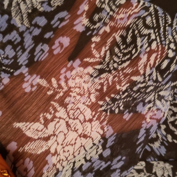 Covington Woman Blouse NWT 18W Blue & black - Picture 8 of 8